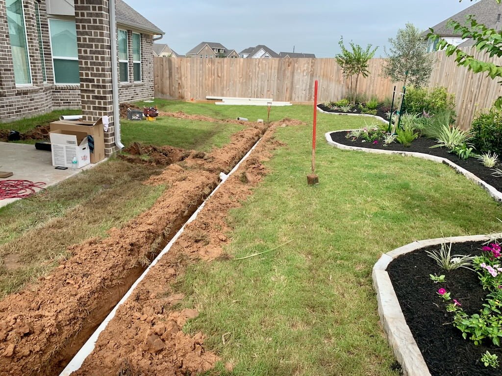 Drainage Solutions project 6 in Euless